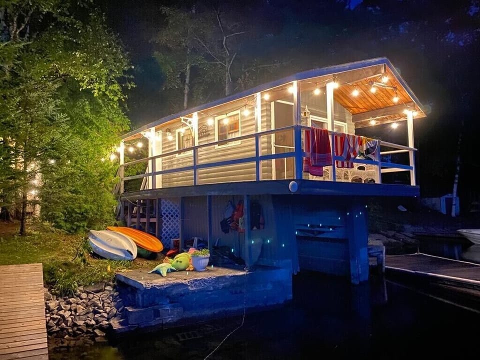Boathouse at Night