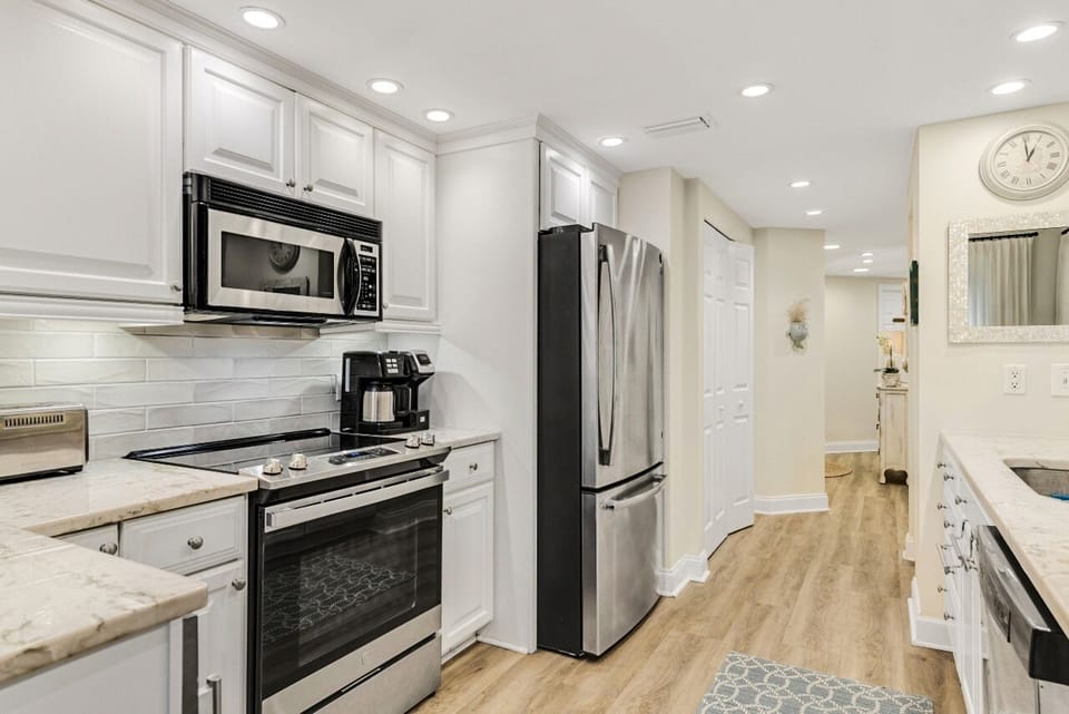 Fully updated kitchen stocked with all you need including all new appliances