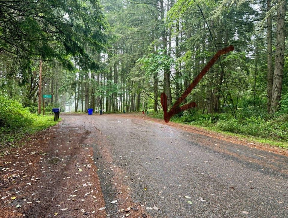Please park on McLean Road directly across the road from the mailboxes. Thanks!