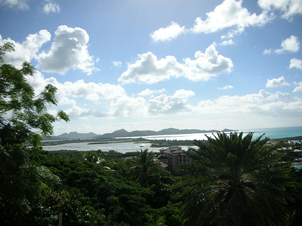 view of Sleeping Indian range from the villa balcony 