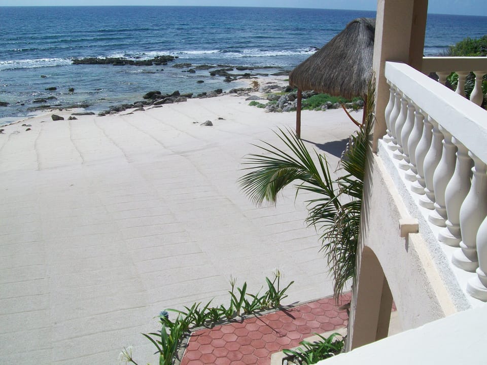 A view of our beach from upper balcony