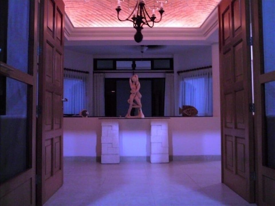 Living area at night