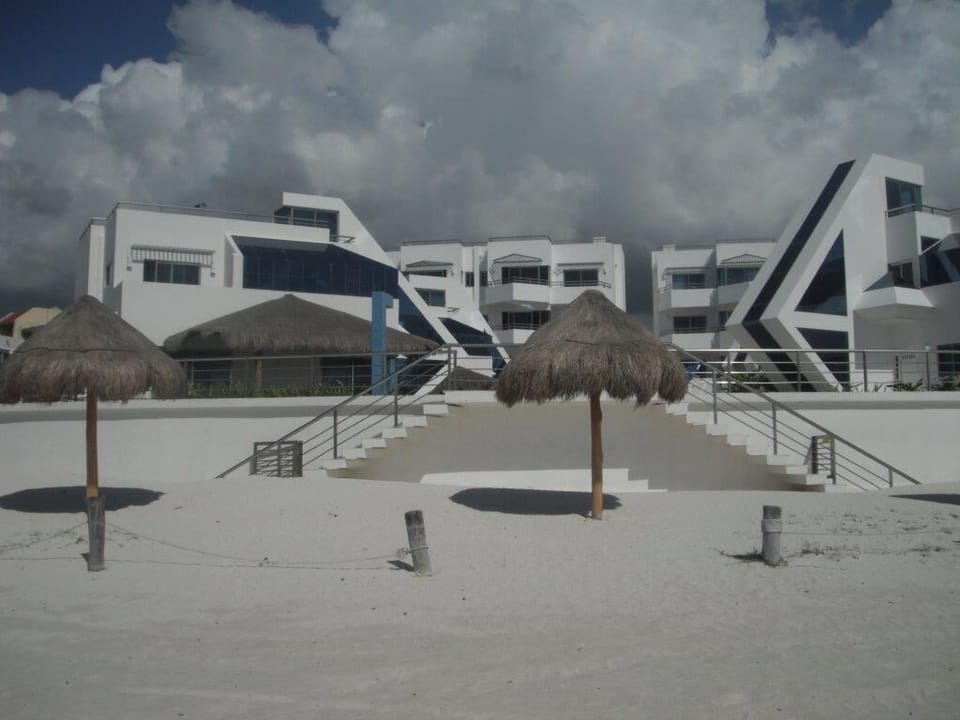 A view from the beach of Ocean Homes
