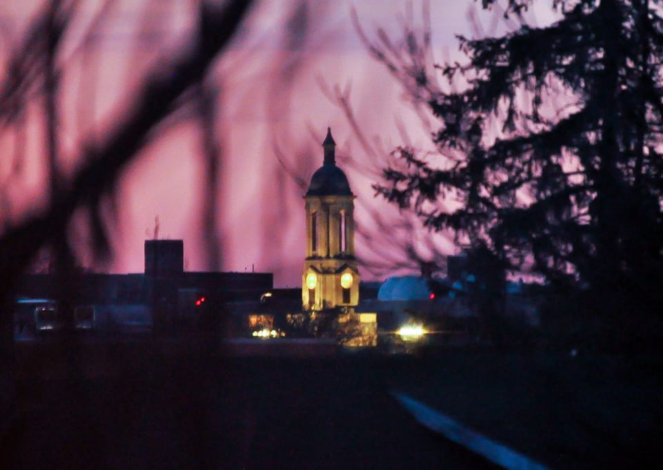 Old Main as seen from master bedroom