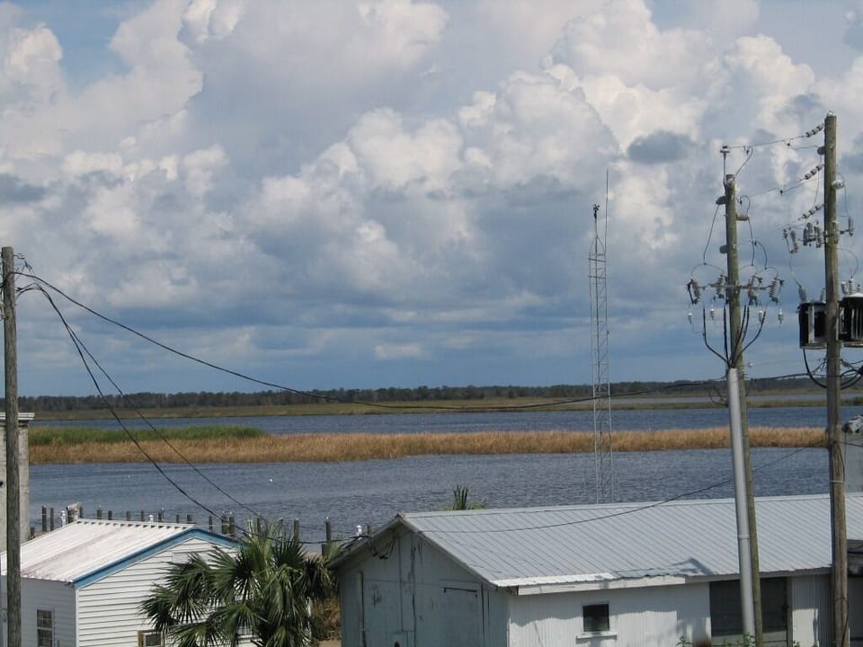 View of the river from the Veranda.