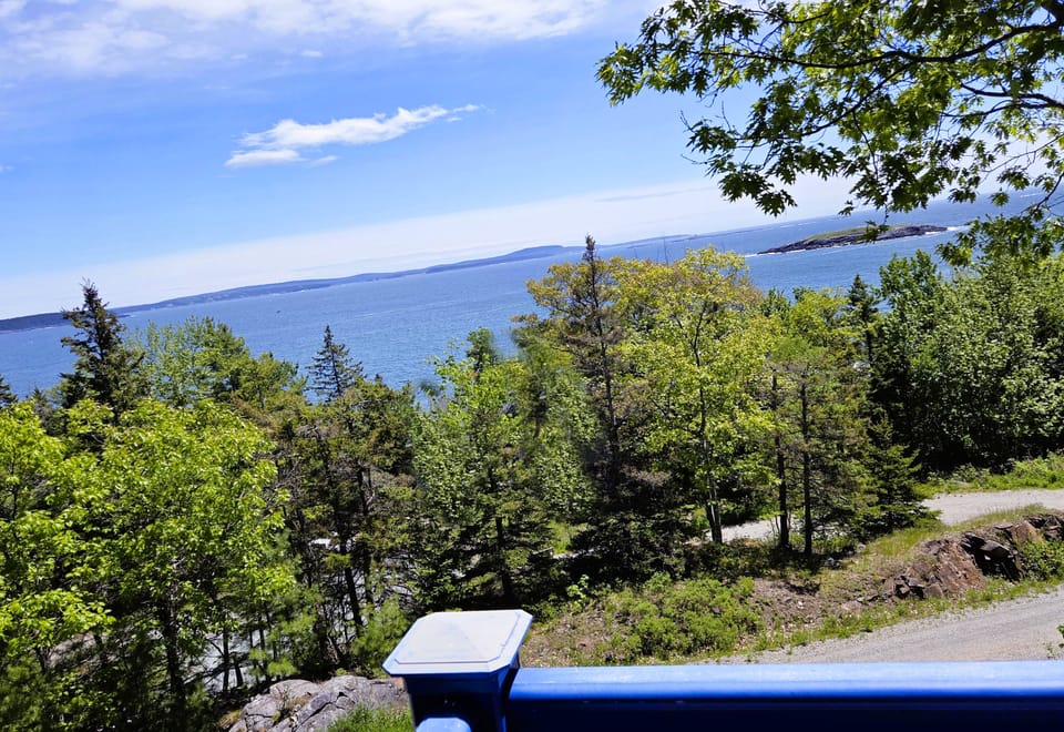 A spectacular view of the ocean from one of the Living Room's two decks!