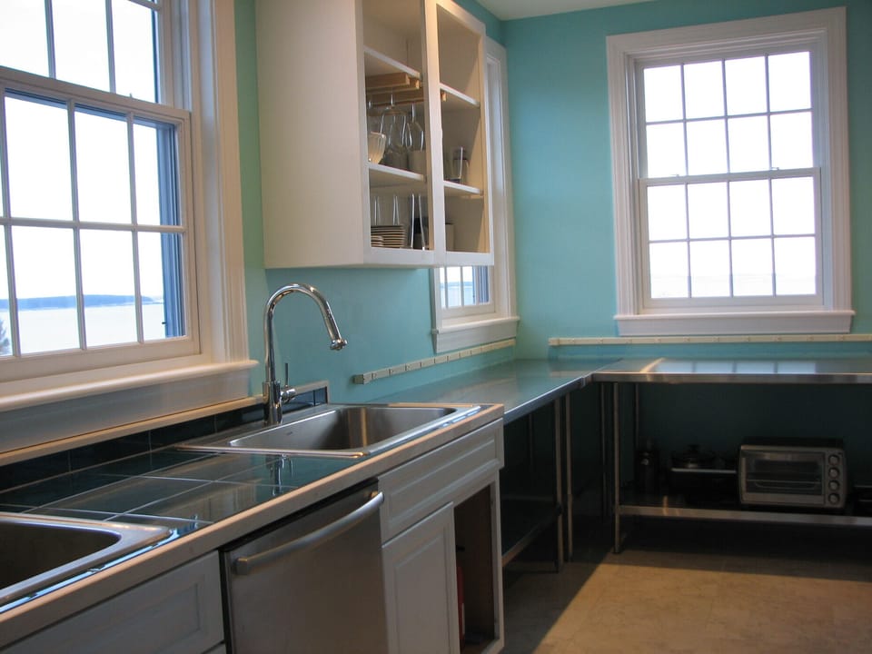 You'll find plenty of prep tables to prepare meals for your whole family!