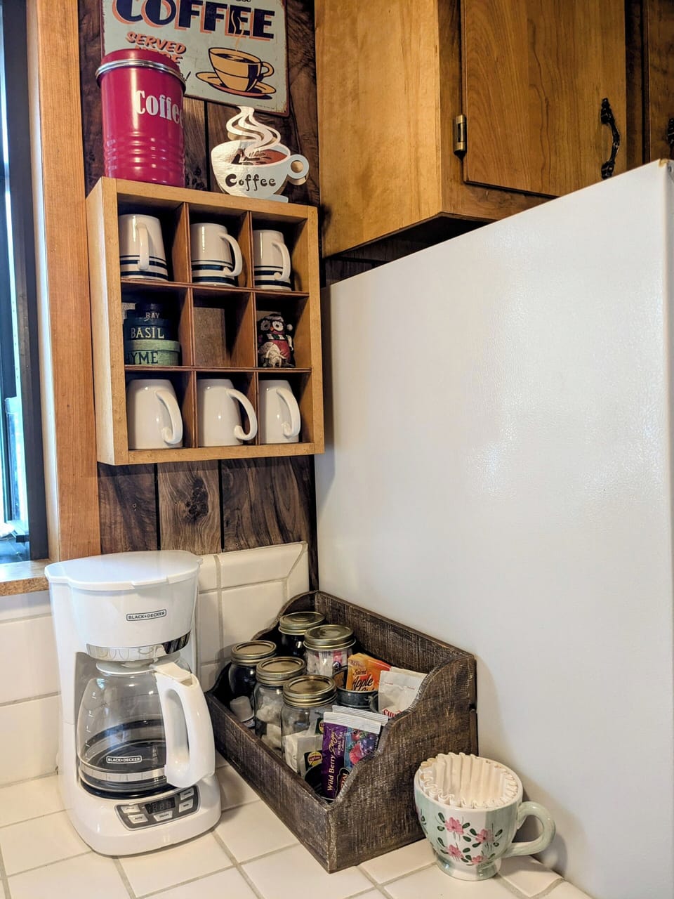 Coffee nook.