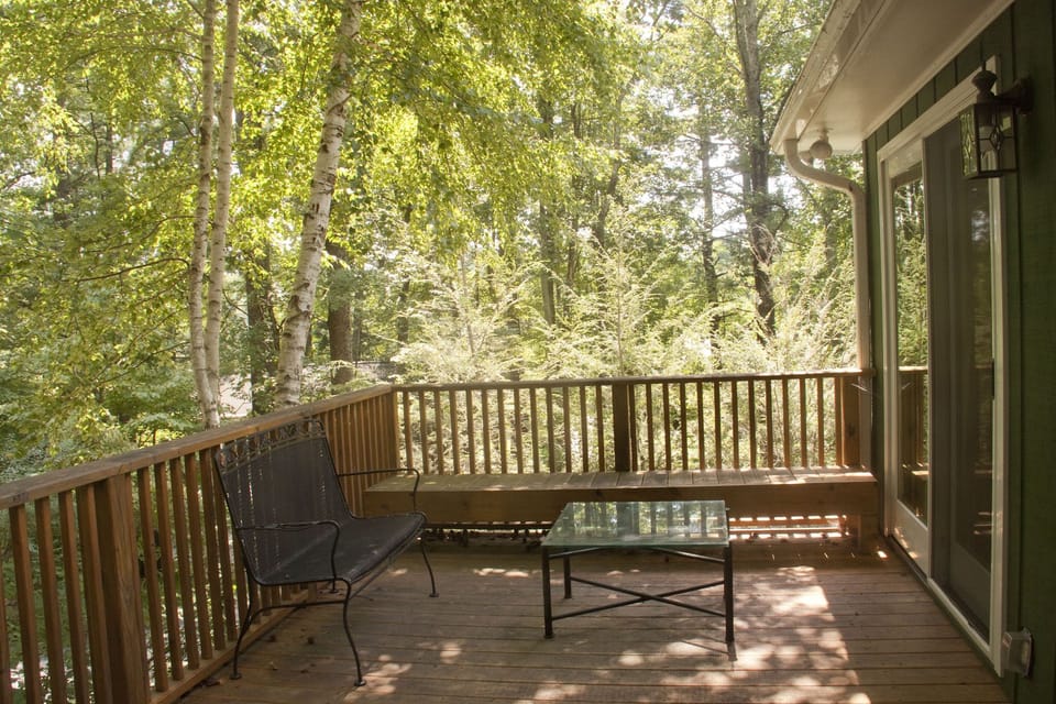 Deck with a grill