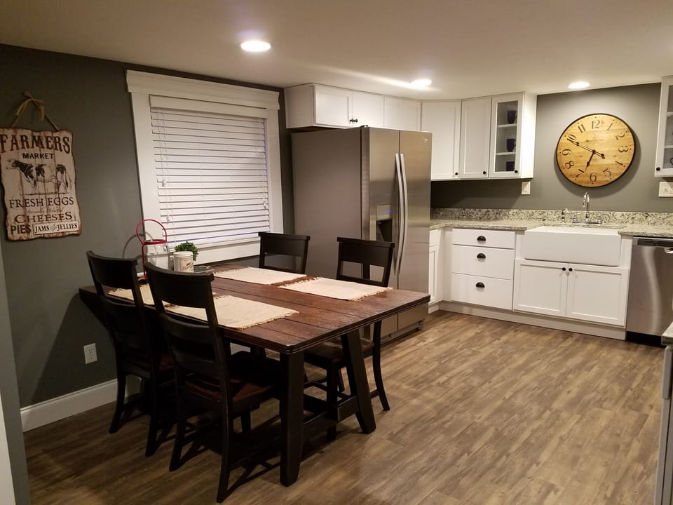 Fully stocked kitchen