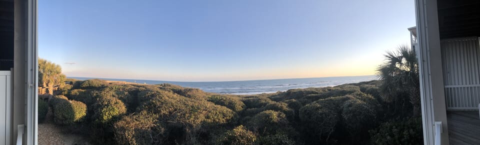 Panoramic view from deck