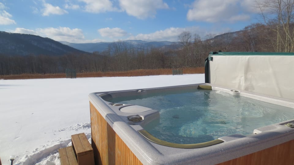104 degrees in the hot tub