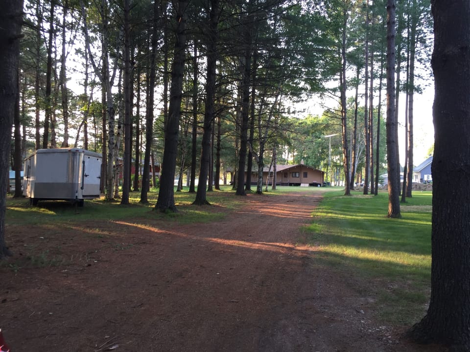 Plenty of trailer  parking