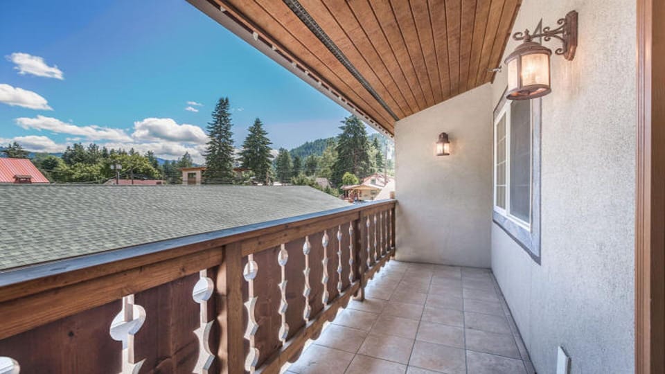 Quiet balcony off master bedroom.