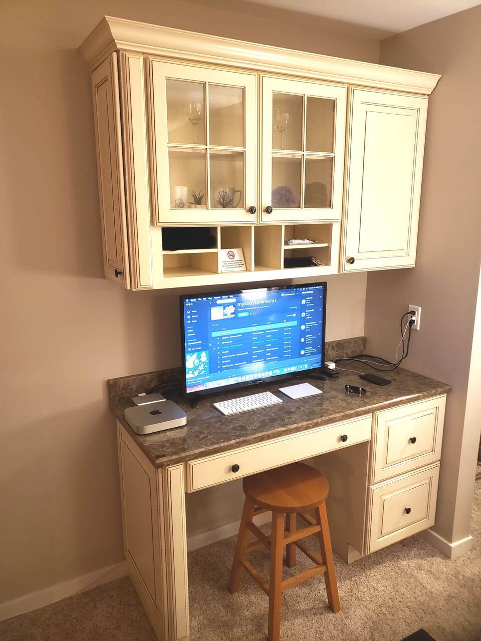 New desk for remote office bring your own computer 