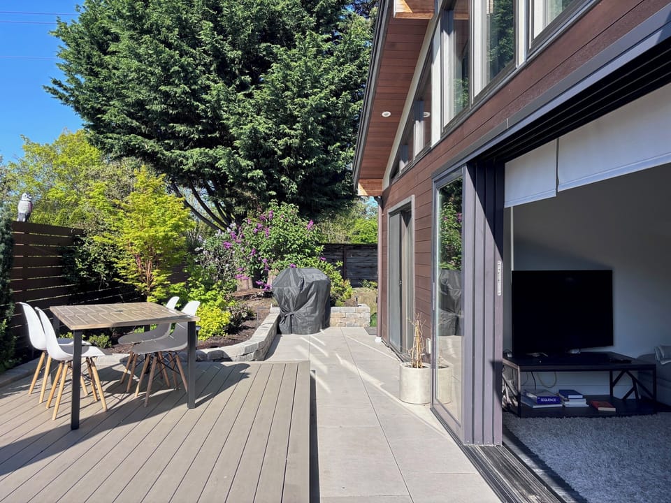 Private Garden Oasis with Nanawall doors to open to Garden
