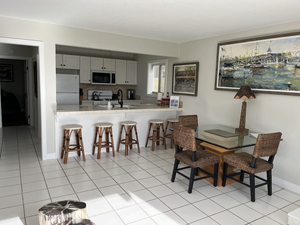 Dining area and counter