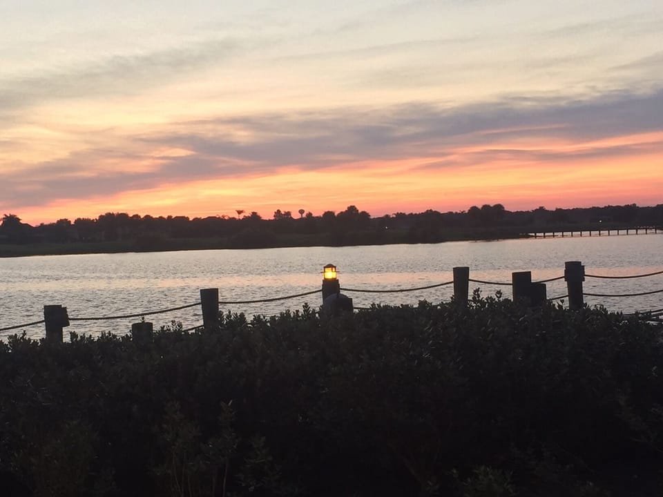 View from the pier at Lake Sumter Landing!