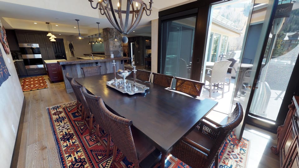 dining room off the deck
