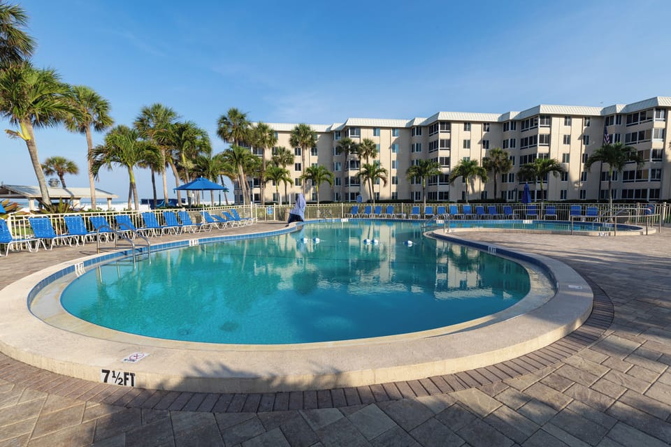 Beachside pool