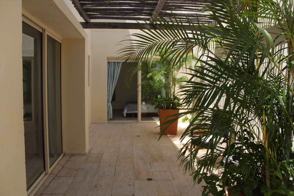 Terrace and view on to main bedroom
