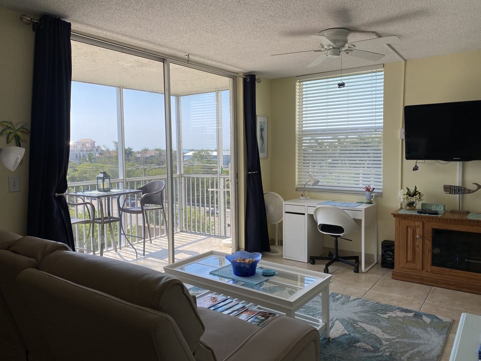 You can work from here with this cute little desk and comfy office chair