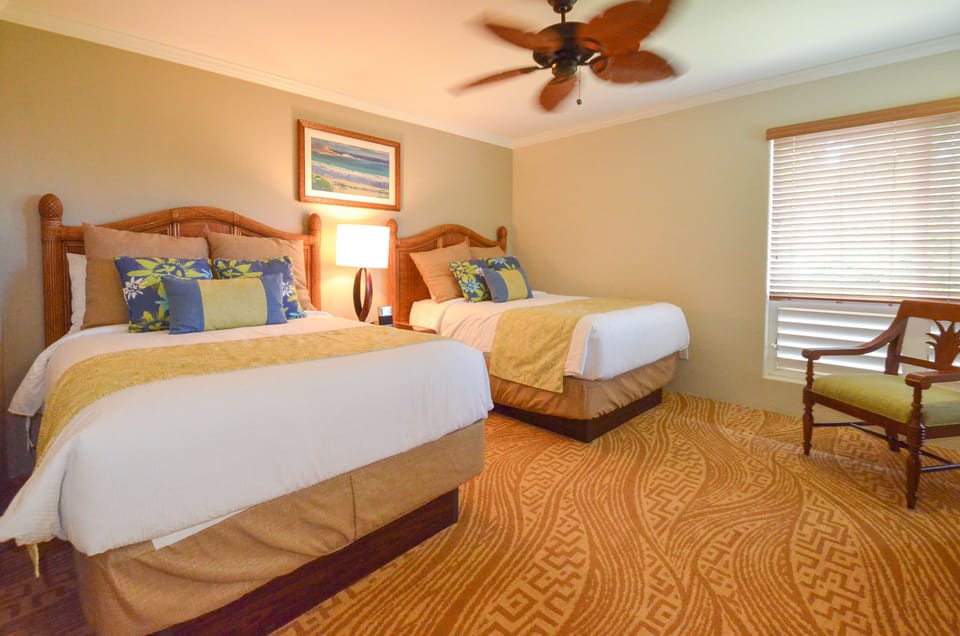Guest bedrooms either have two doubles or one queen. 