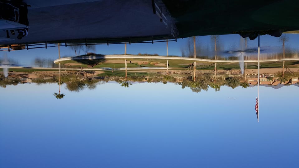 View from Silverado Golf Club, 10min bike ride, have happy hour  