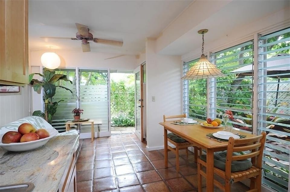 View from Kitchenette  with Granite Counter top in Garden Suite