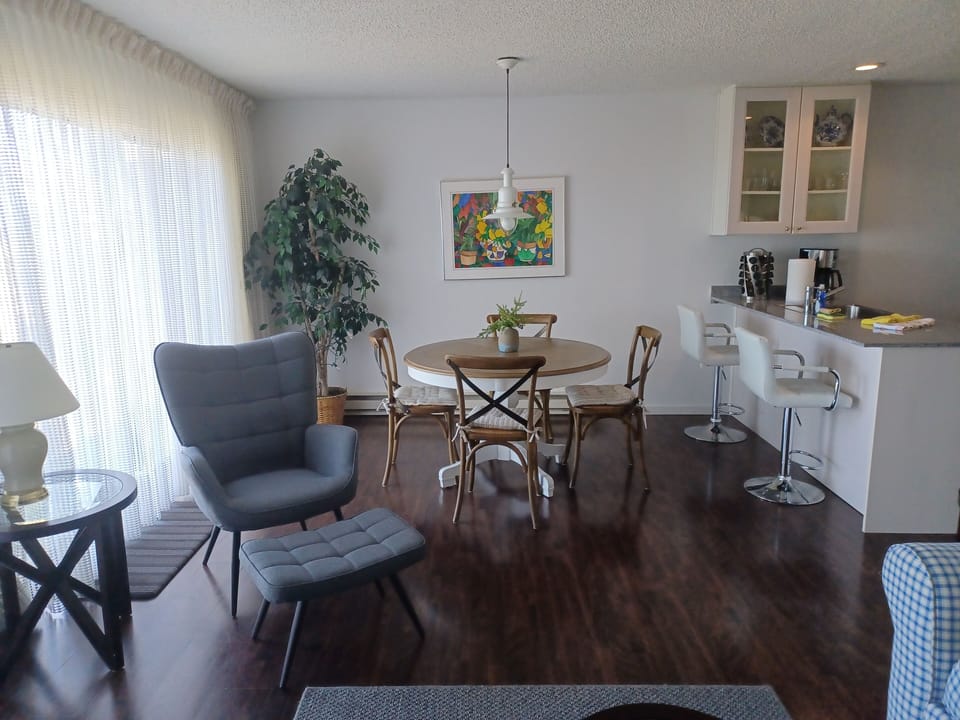 View from Living Area to Dining Area
