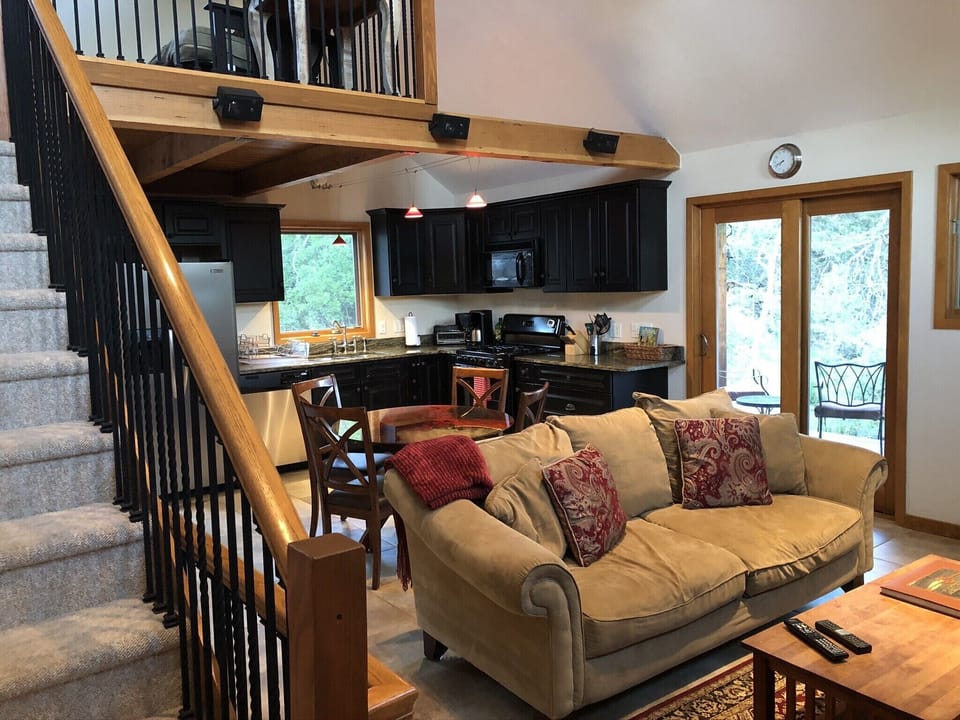 Living area with the loft above