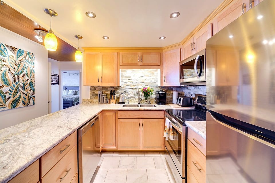 Your executive kitchen awaits, should you be so inclined.  