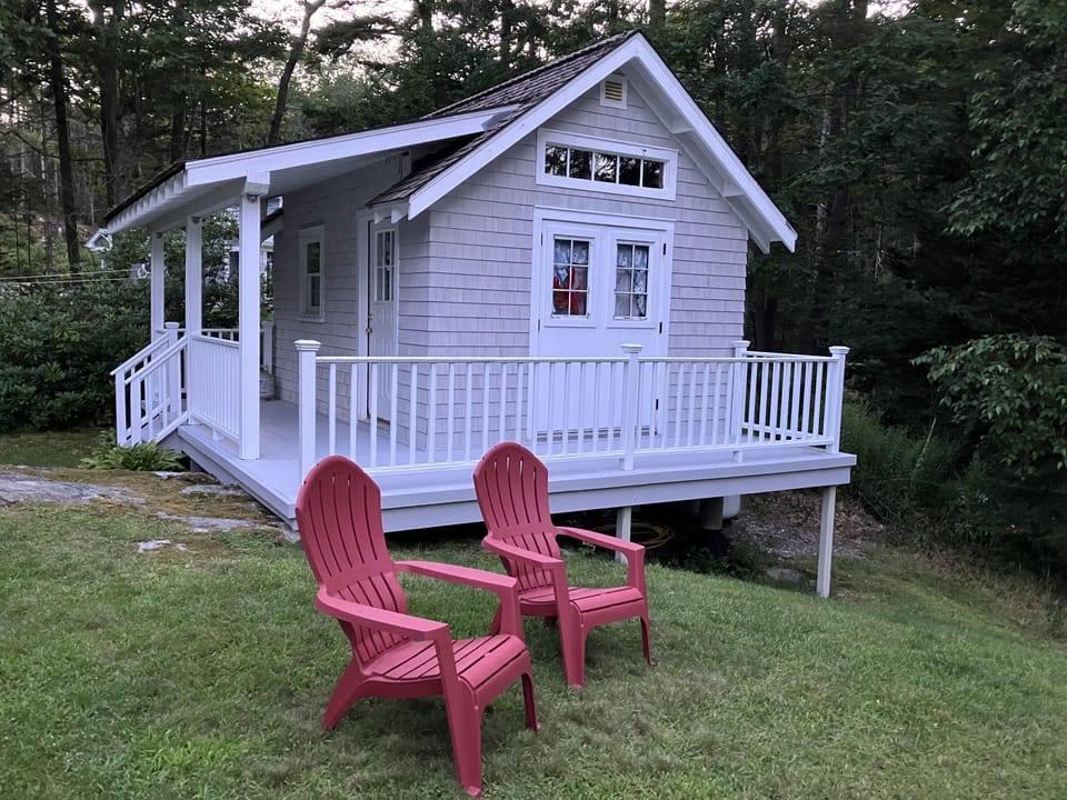 Tool shed in back yard