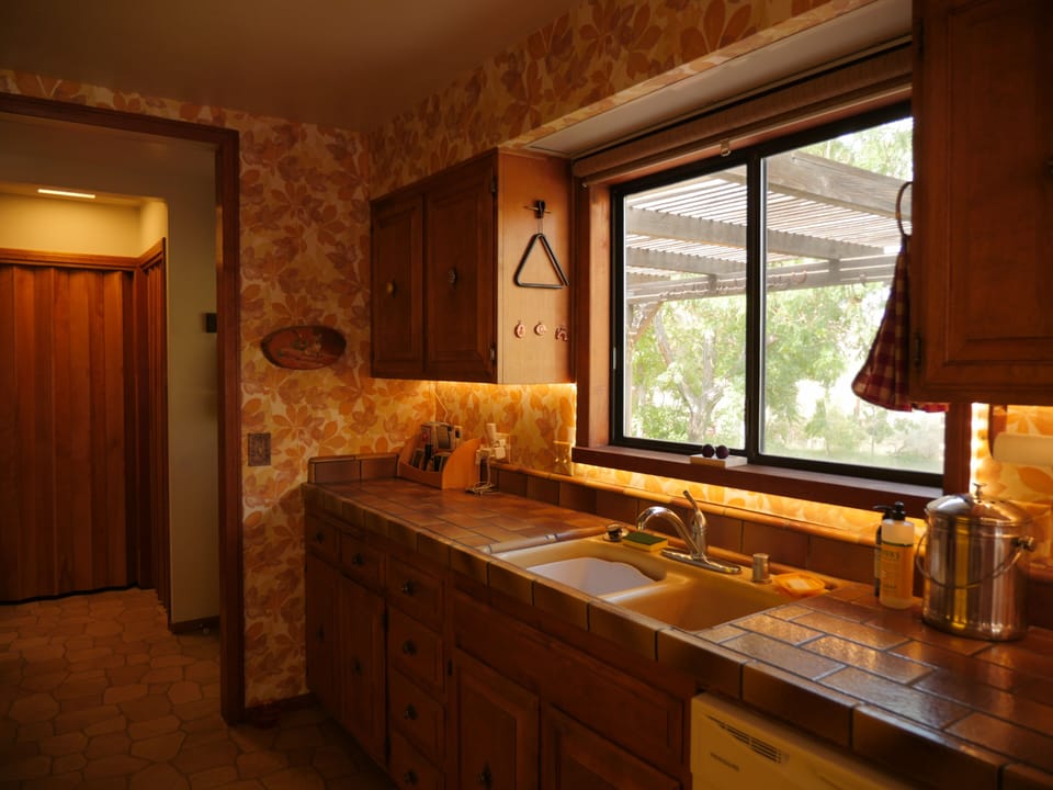 Sink with views of back property