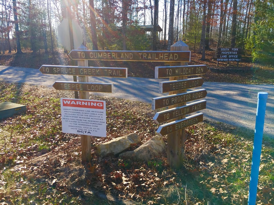 Ride directly from cabin to nearest trailhead only .8 mile away along quiet road