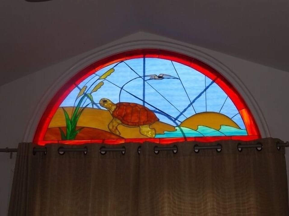 Stained glass Turtle made by Leonard