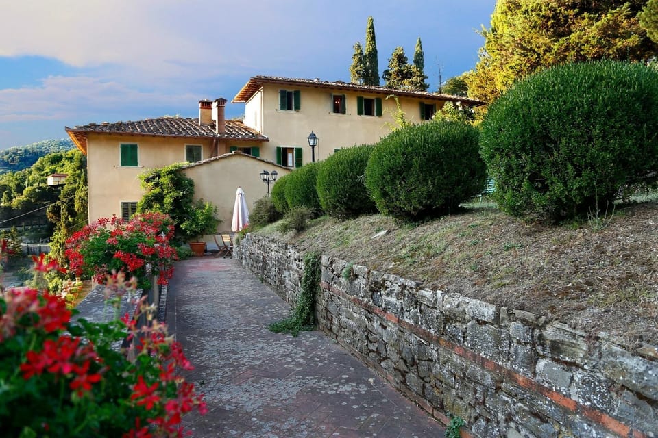view of the Villa from the garden plenty of space to relax outside