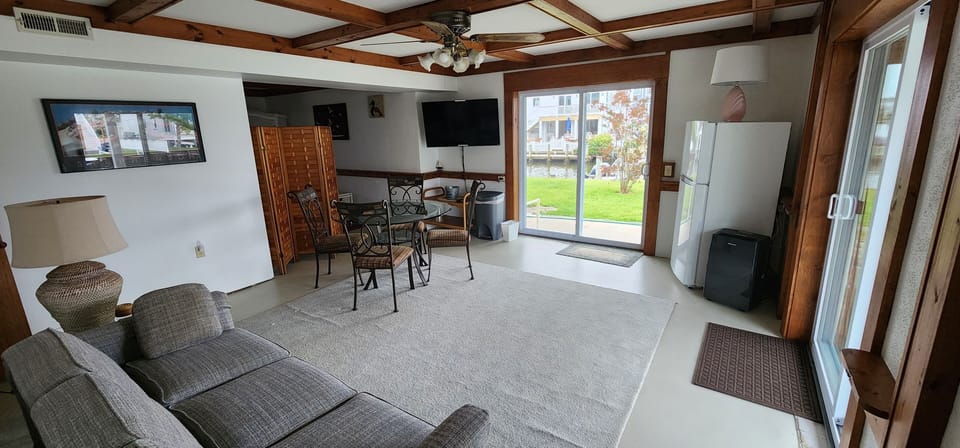 1st floor Family Room with 46" TV & Sleeper Sofa.