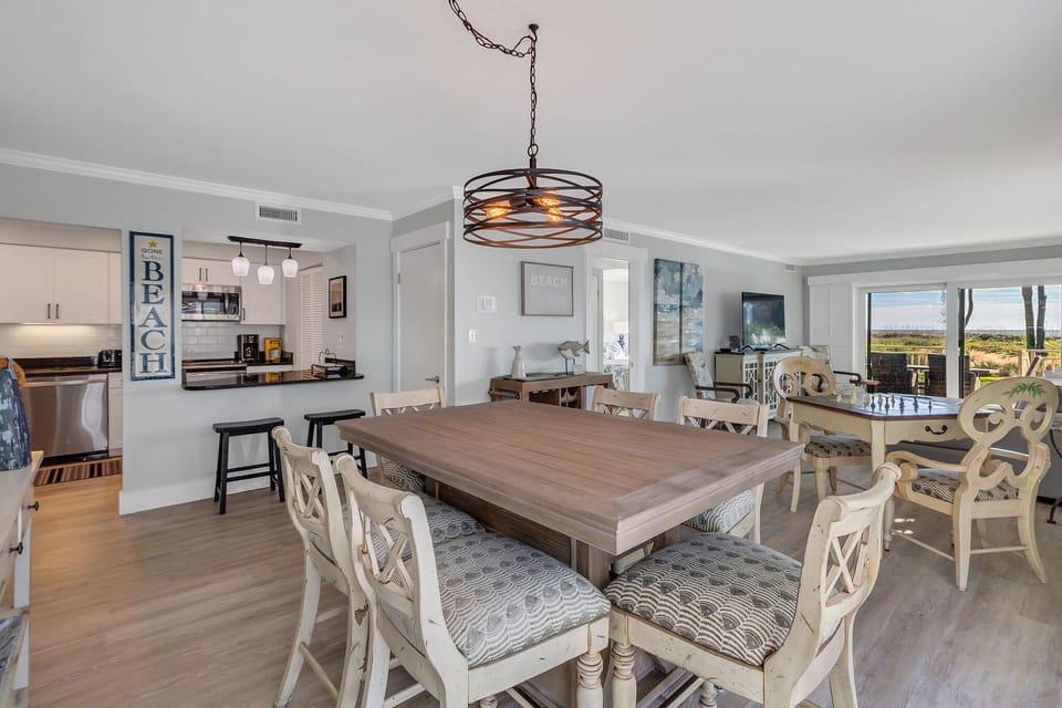 Dining area,  kitchen,  game table, great views