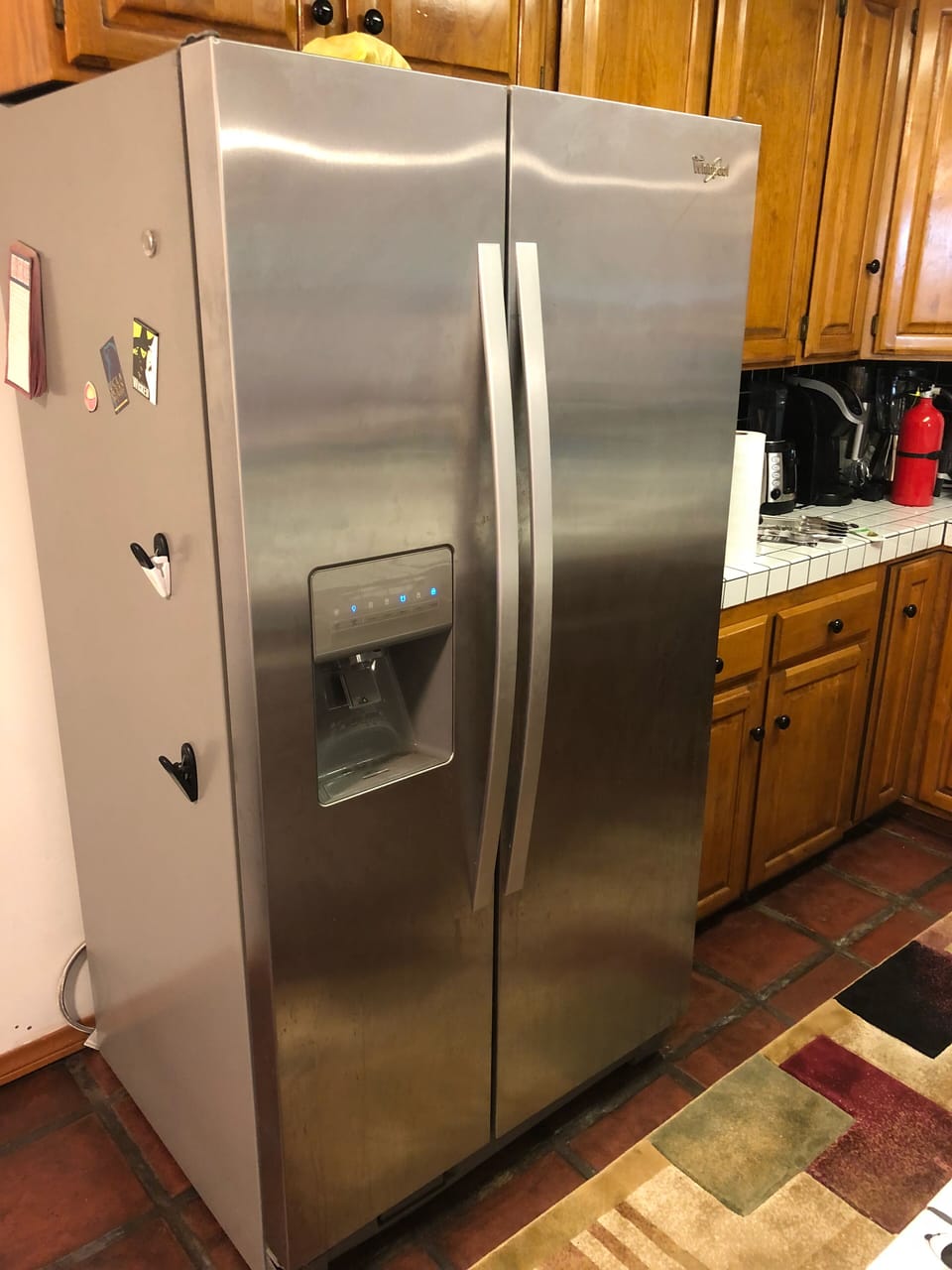 Fully stocked kitchen with new appliances