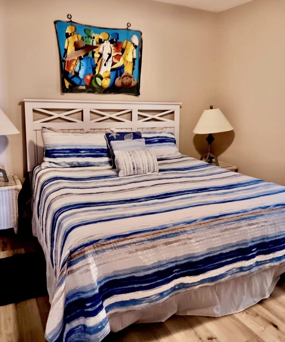 New bedspread for 2nd Master. Bath is en-suite
