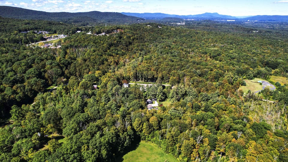 Aerial View Of House In The Berkshires 