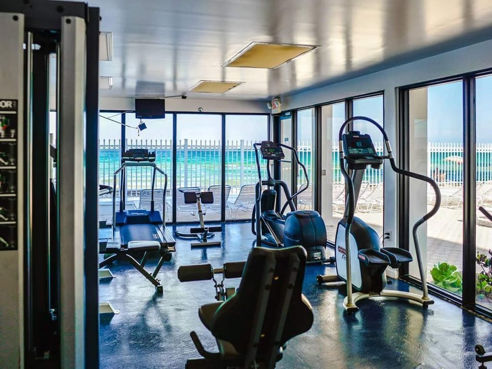 Gym by the ocean