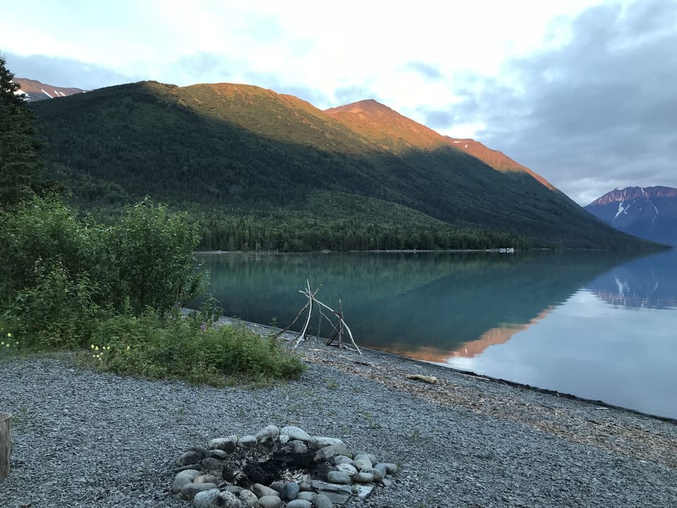 Summer evening on the lake