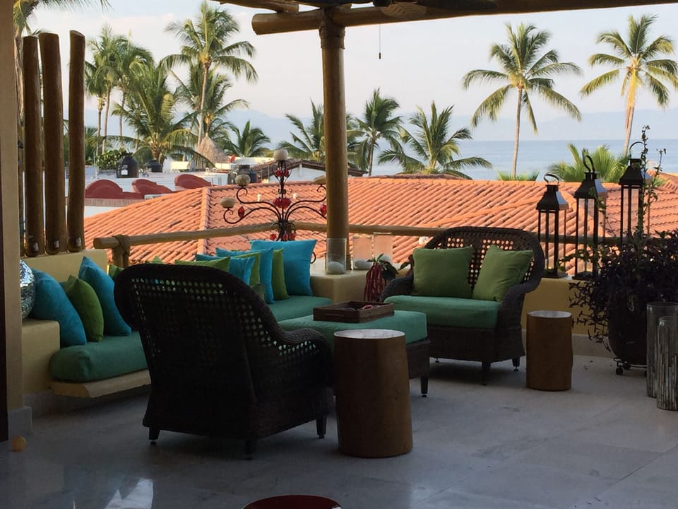 Here's the other view of the deck. Your outside living room with views!