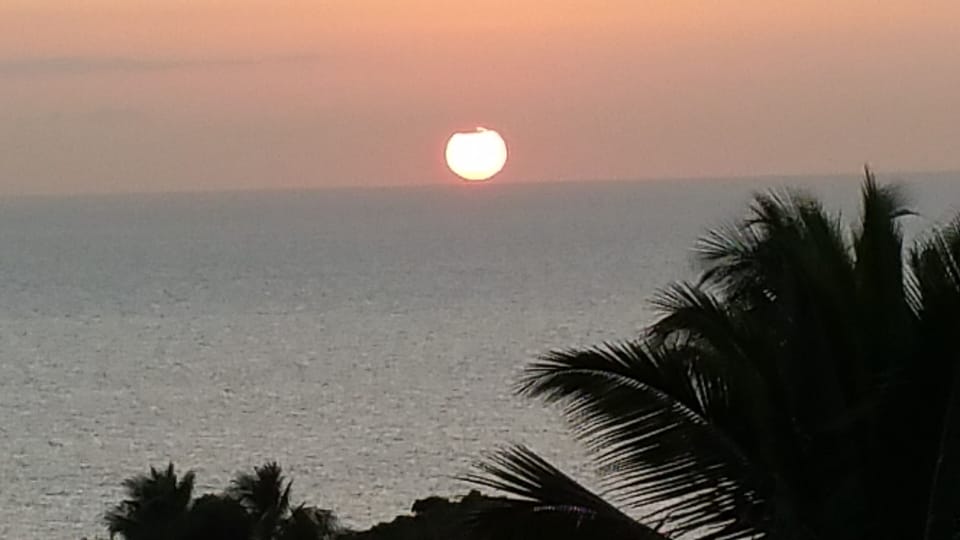 View of Setting Sun From D-504