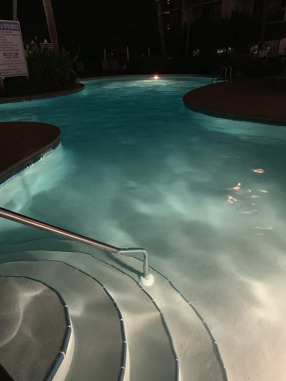 our pool in the evening....
