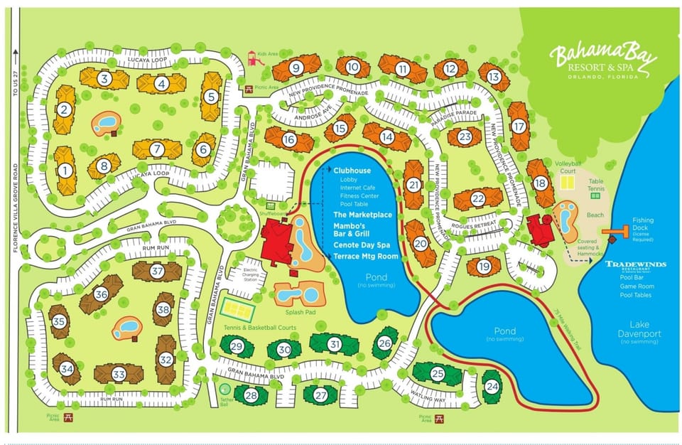 Resort Map - Our unit is located on the 2nd level of Building 32
