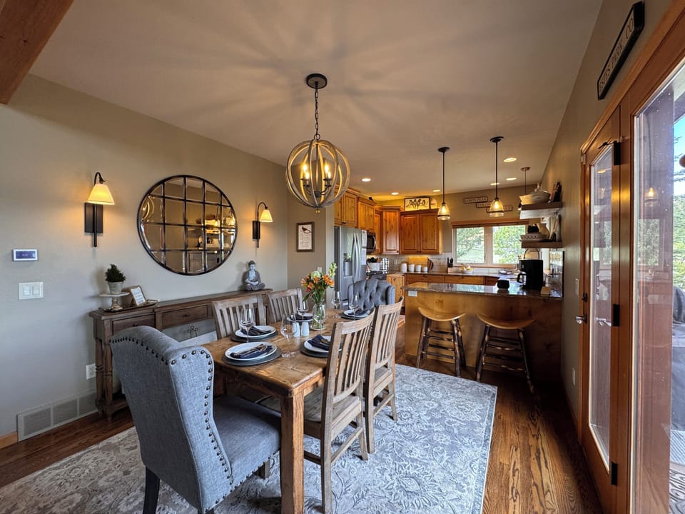Comfortable seating for shared meals