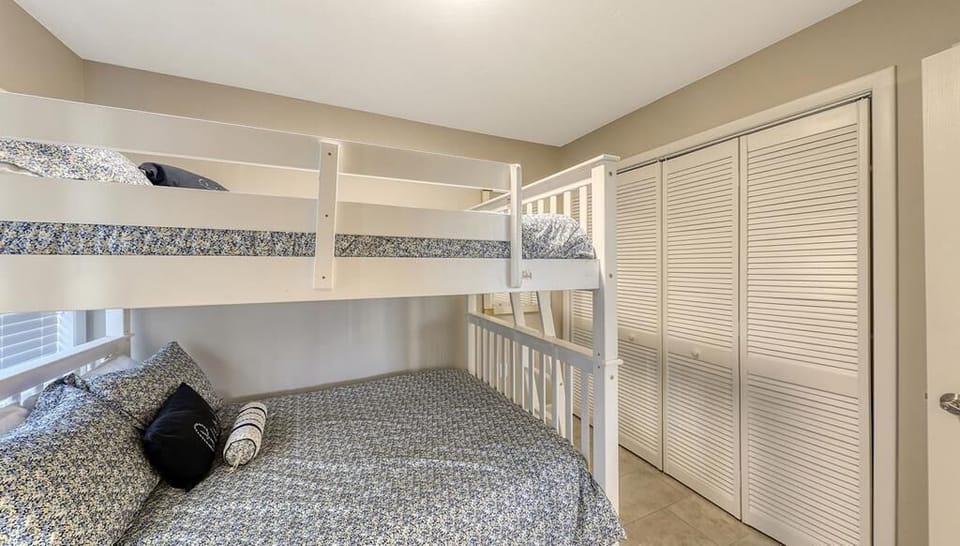 Ample closet space in the guest bedroom
